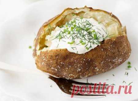 Запеченный картофель со сметаной и травами | Краше Всех