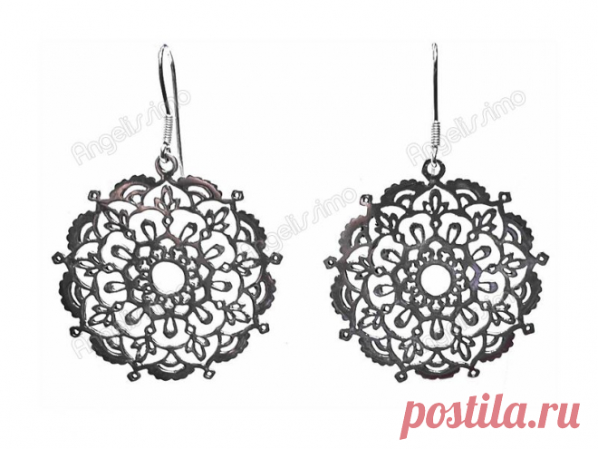 Серьги из серебра "Кружево жизни" от Amorem