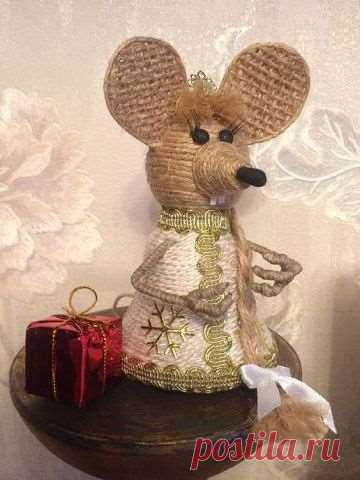 Забавные мышки из джута. Это ж надо было придумать! | Люблю Себя