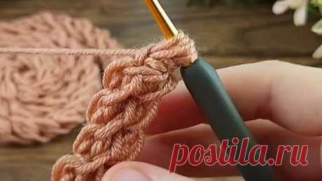 Бомбический жгут крючком.❤️🧶