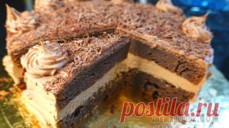 Шоколадный торт без возни на Новый год // Новогодний торт Сегодня готовим быстрый шоколадный торт с шоколадным кремом на сметане. Тортик получается влажным, нежным и в меру сладким. Бисквит на форму 22 см. ( в этом случаем можно разрезать бисквит на 3 слоя )...