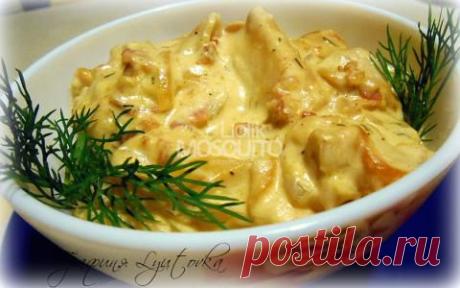 Белые грибы, тушеные в сметане | 4vkusa.ru