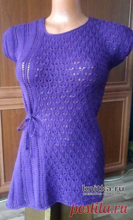 Летняя кофточка спицами. Работа Марины Ефименко, Вязание для женщин