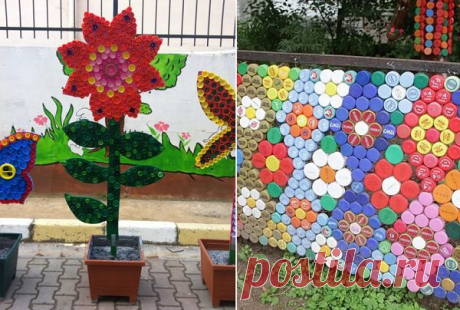 Поделки из крышек от пластиковых бутылок своими руками: идеи для детей и взрослых