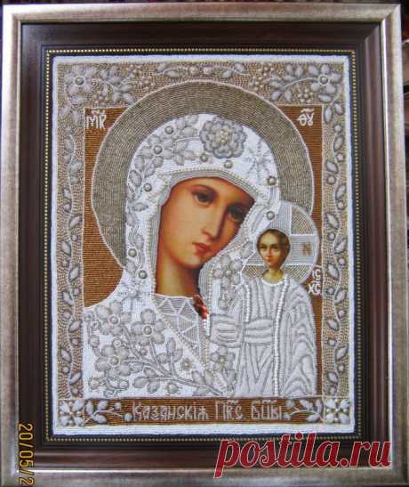 Иконы бисером, лентами, алмазная мозаика