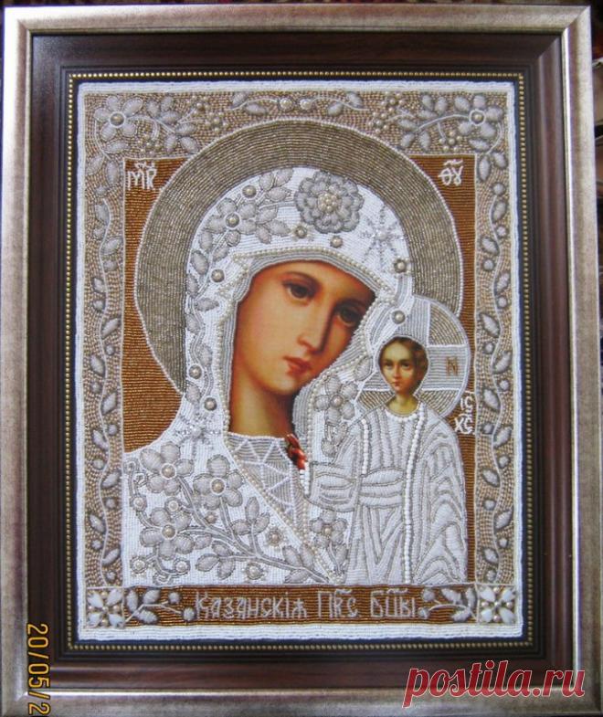 Иконы бисером, лентами, алмазная мозаика