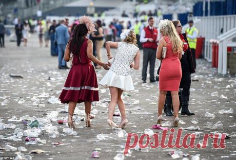 Ladies' Day at Aintree draws to a VERY raucous close | Daily Mail Online- Празднование Дня Леди в Ливерпуле!!!