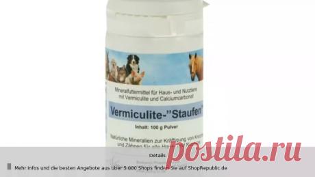 VERMICULITE- STAUFEN from ShopRepublic | Vermiculite plus Calciumcarbonat ist ein Mineralfuttermittel for alle Haustiere. Vermiculite entholt als Mineral zahlreiche Spurenelemente in ihren natorlichen Vorkommen: Magnesium, Eisen, Kalium, Calcium, Kupfer und Zink. Durch mehrmalige Verreibung mit Milchzucker besonders gut verwertbar. Mehr Informationen zu diesem Produkt findest du hier: