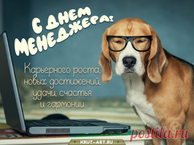 Празднует менеджер яркий свой день,
Он не допустит и мысли про лень.
Знает, что только лишь труд и активность
Делу его принесут эффективность.  Открытки на День менеджера!