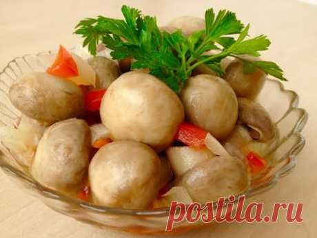 Как Сделать Маринованные Грибы Дома (Шампиньоны) Очень вкусно! | Marinated Mushrooms, Subtitles - YouTube