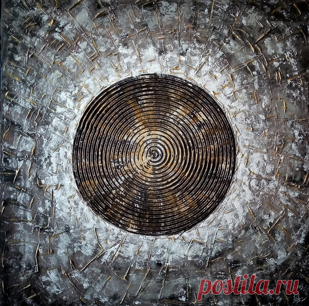 Затмение.
Холст, акрил, шпатлёвка, 60х60.
#картина #затмение #интерьернаякартина