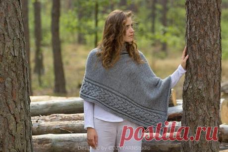 Подборка вязаных пончо. Идеи для вдохновения. 21 проект без схем | Вязание и творчество | Яндекс Дзен