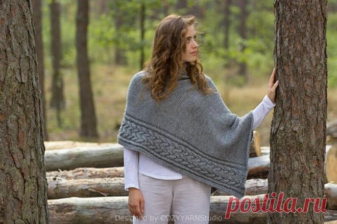 Подборка вязаных пончо. Идеи для вдохновения. 21 проект без схем | Вязание и творчество | Яндекс Дзен