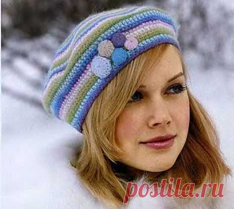 Как связать берет из остатков пряжи - Головные уборы - Вязание крючком -МАСТЕР-КЛАССЫ ПО РУКОДЕЛИЮ- Страна рукоделия