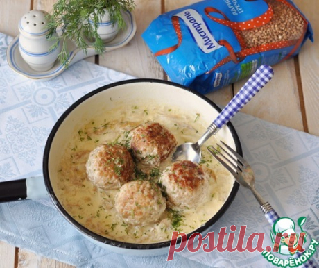 Зразы с гречкой в грибном соусе - кулинарный рецепт