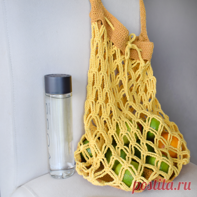 Bolsa Netbag de Crochê - Receita e Gráfico