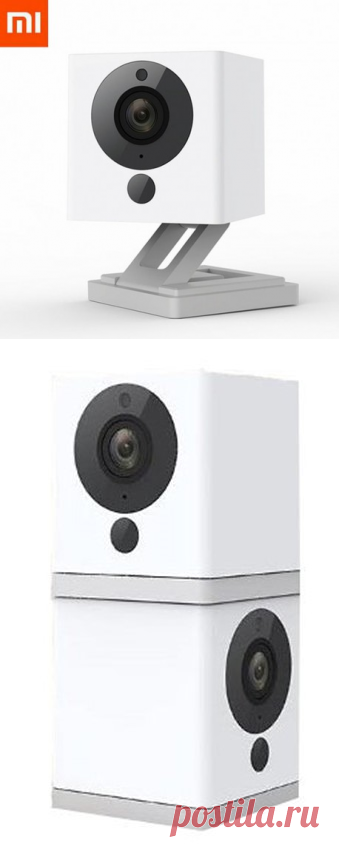 Купить WiFi мини камера XiaoMi XiaoFang, беспроводная IP смарт видеокамера для умного дома.