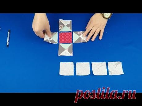 Уроки лоскутного шитья. Удивительно красивый и простой блок «Звезда Огайо».