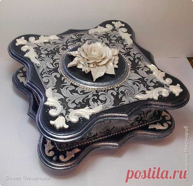 Шкатулка в серебре+маленький МК 