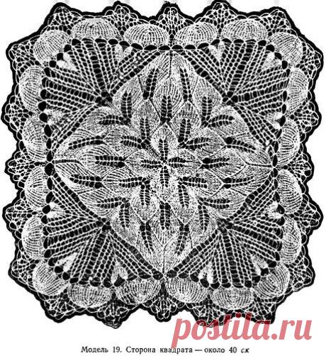 М. Панаите. Кружевные салфетки (вязание на спицах)