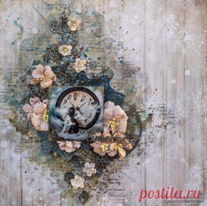 Фоны для декупажа в стиле микс медиа - Картинки для декупажа