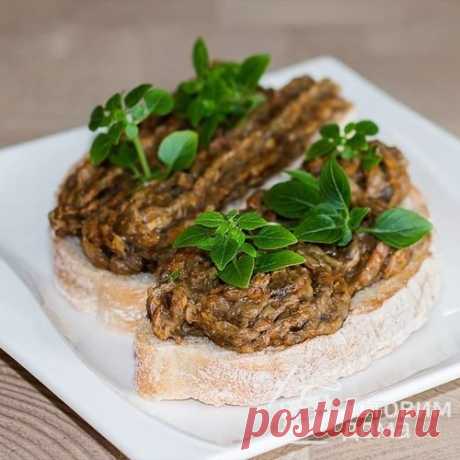 Грибная икра для быстрой закуски