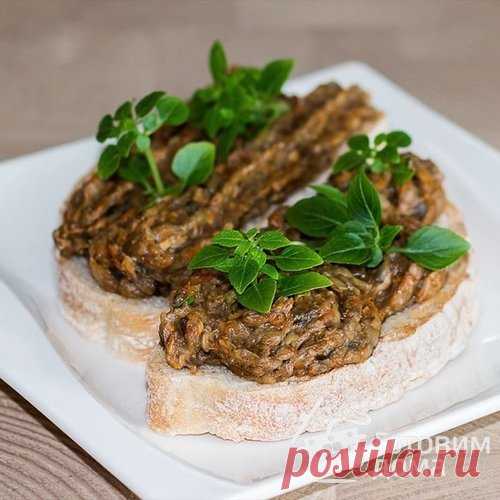 Грибная икра для быстрой закуски