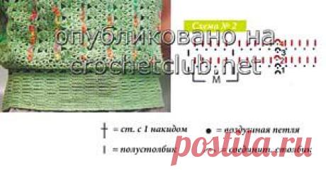 Салатовая кофточка крючком - Вязание Крючком. Блог Настика