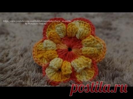 Passo a passo  Flor RAIOS DE SOL