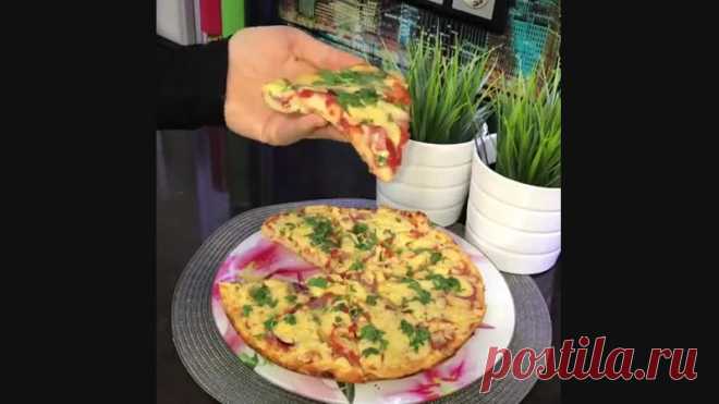Быстрая пицца на сковороде без заморочек! Какая вкуснятина
