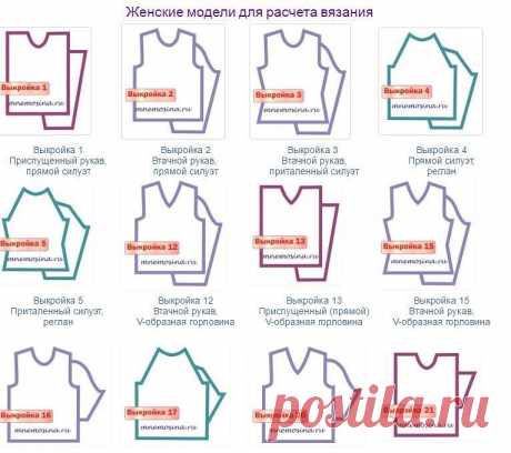 Расчет женских, мужских, детских вязаных моделей ОНЛАЙН

Вводите свои мерки и плотность вязания:
https://www.mnemosina.ru/all-vikroiki
