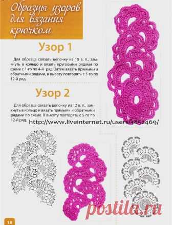 Образцы и схемы ленточного кружева