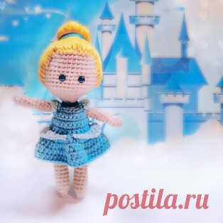 Золушка амигуруми. Схемы и описания для вязания игрушек крючком! Бесплатный мастер-класс от Марины Лодде по вязанию Золушки - персонаж из популярной сказки. Высота вязаной крючком куклы примерно 14 см. Для изготовле…