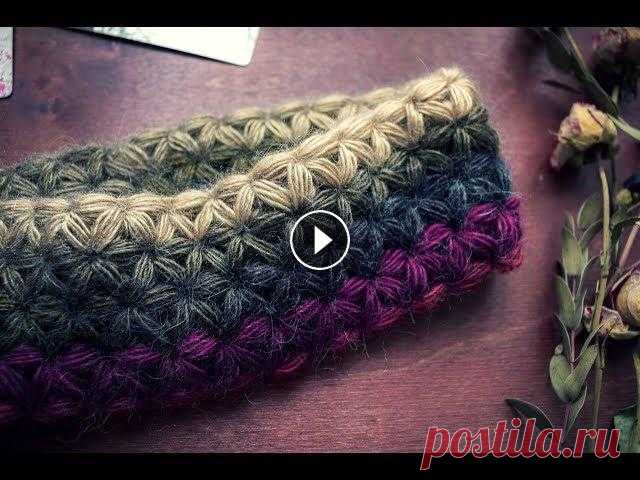 Вязаная повязка на голову узором "Звёздочки"  ♥ Вяжем крючком ♥  Wild Rose ♥ Вязание - это просто ♥ Всем привет и добро пожаловать на канал по вязанию! Меня зовут Ольга и я занимаюсь вязанием. На этом канале Вам будут представлены мастер-классы по вя...