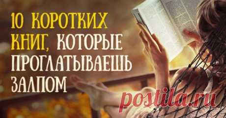 10 коротких книг, которые проглатываешь залпом