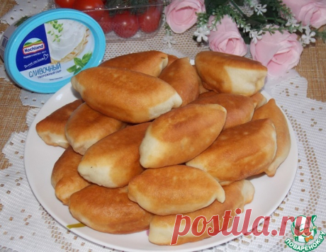 Пирожки на воде и творожном сыре – кулинарный рецепт