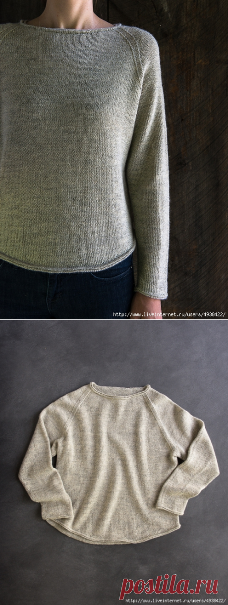 Lightweight Raglan Pullover by Purl Soho.