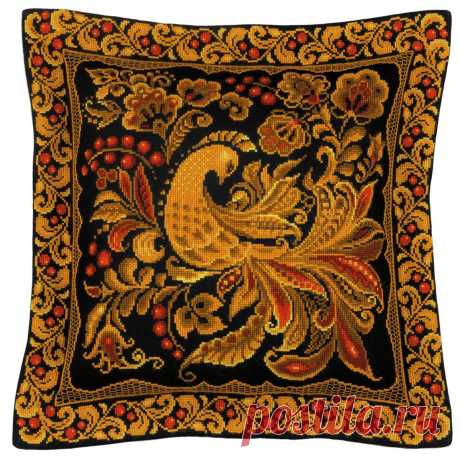 RIOLIS cross stitch kit Cushion/Panel Khokhloma Painting