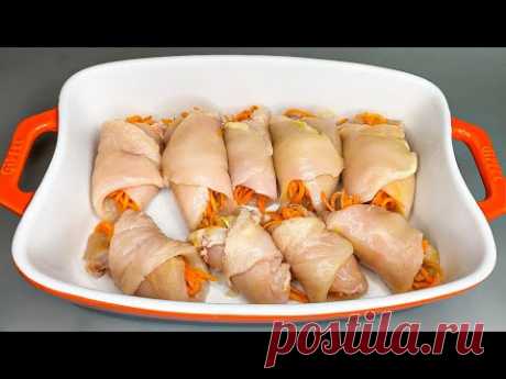 Один РАЗ так сделаете и БУДЕТЕ ДЕЛАТЬ так ВСЕГДА! Вкуснейшие МЯСНЫЕ РУЛЕТИКИ!