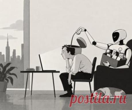 Psychology Today рассматривает две стороны контроля: автономность ИИ и риск постепенно передавать ему собственное мышление.