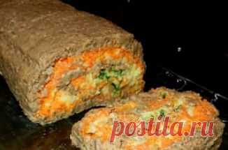 Закусочный печёночный рулет..