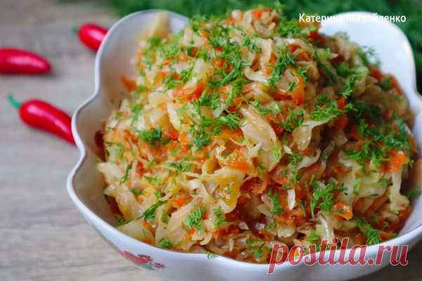Капуста по-деревенски – и мяса не надо, так вкусно! 
Всем большой привет! Сегодня готовлю тушеную капусту по-деревески! Такая капуста станет отменным гарниром к любому блюду, подойдет в пост, а также в качестве начинки для пирожков или пирогов.

Ингред…