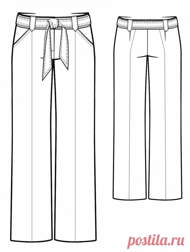 5740 ПРЯМЫЕ БРЮКИ