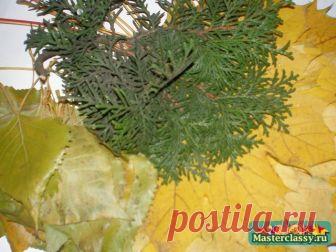 Поделки на тему осень. Букет из листьев. Мастер класс