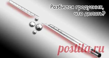 Что делать, если разбился ртутный градусник в квартире