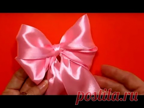 🎀 Бант из Ленты Своими Руками/Ribbon Hair Bow Tutorial/Как Сделать завязать красивый бантик