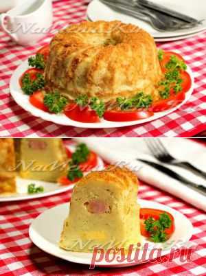 Картофельная запеканка с сыром и ветчиной: рецепт с фото