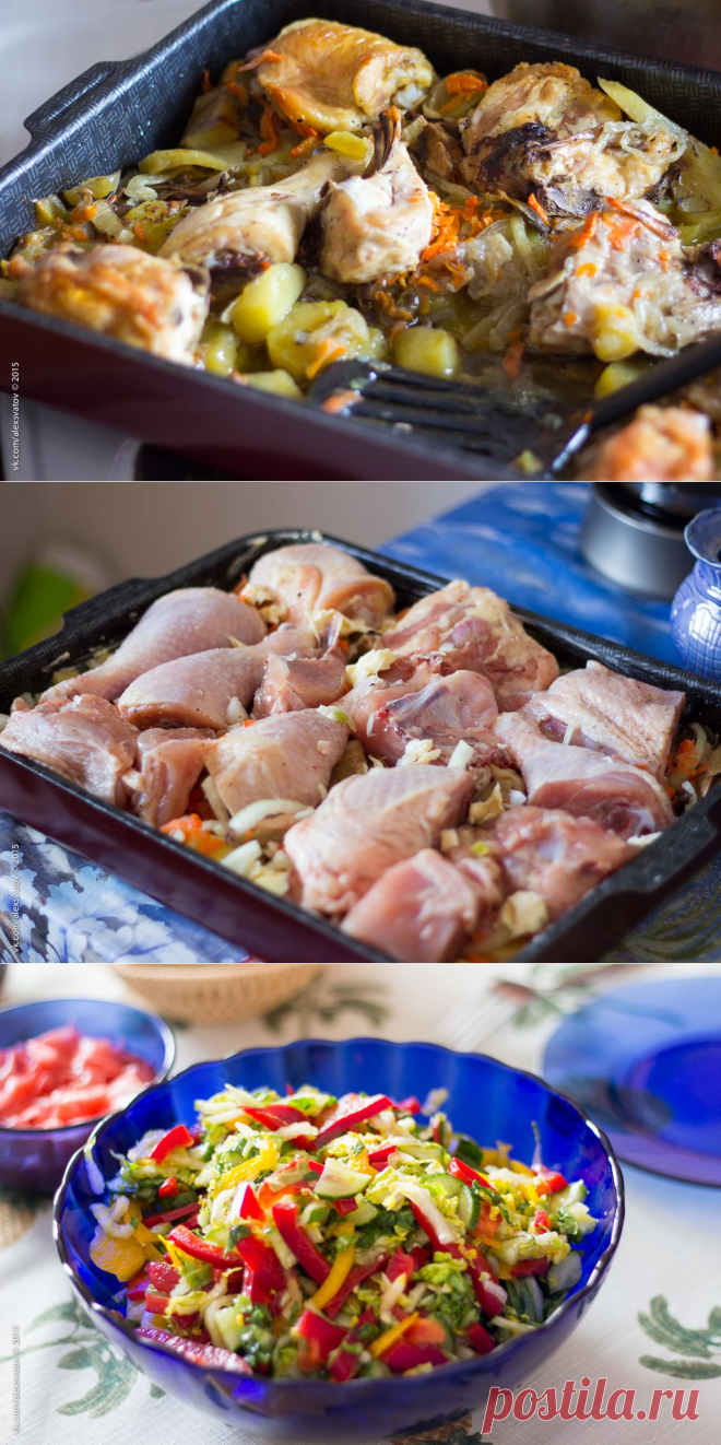 Курочка с грибами