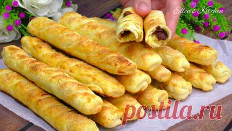 Хрустящие шоколадные трубочки! Простой и очень вкусный рецепт печенья! | Ellen's Kitchen | Дзен