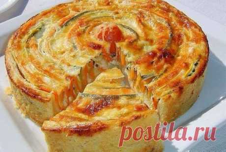 ПОТРЯСАЮЩЕ КРАСИВЫЙ И ВКУСНЫЙ ОВОЩНОЙ ПИРОГ / Болталка / Кулинария